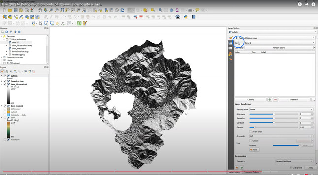 screen shot from video tutorial