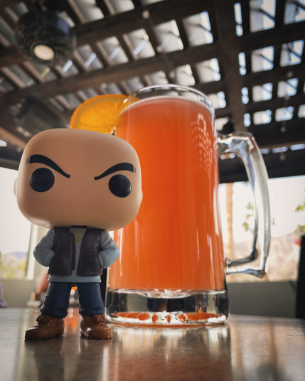 Cal with Blood Orange Beer