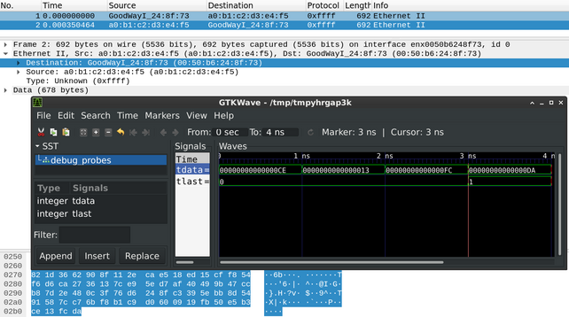 capture of last 4 bytes of ethernet frame shown in gtkwave
