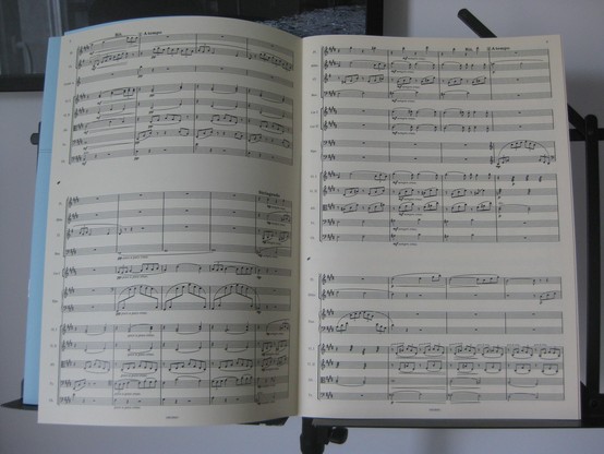 Intérieur partition : Claude Debussy, Arabesque n° 1, Orchestration de Nicolas Hussein