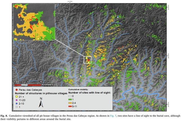 map - view sheds for deathscapes, Southern Je, Brazil