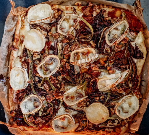 Die fertige Quiche nach dem Backen...