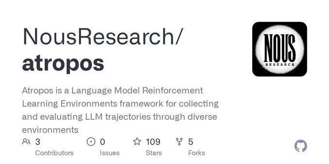Unleashing AI Potential: Atropos Framework Revolutionizes LLM Reinforcement Learning