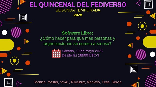Imagen promocional de la segunda temporada de el quincenal del Fediverso