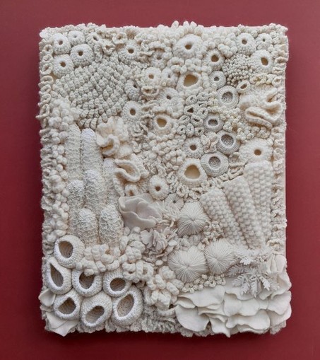 white coral reef wall hanging à la Anna Franklin
