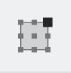 Tiny screenshot from Scribus' UI to change the „active corner“ (if that's what it's called):

A Square with nine smaller squares on top if it so you can choose an active corner, edge or center that sizing and alignment operations are calculated from. In this case the upper right corner is active, so the square in that corner is bigger than the others.