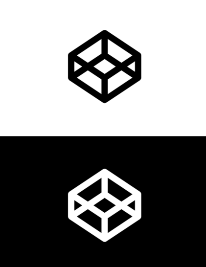 The codepen logo (both dark and light version)