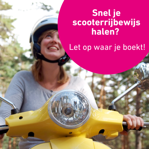 Snel je scooterrijbewijs halen? Let op waar je boekt!