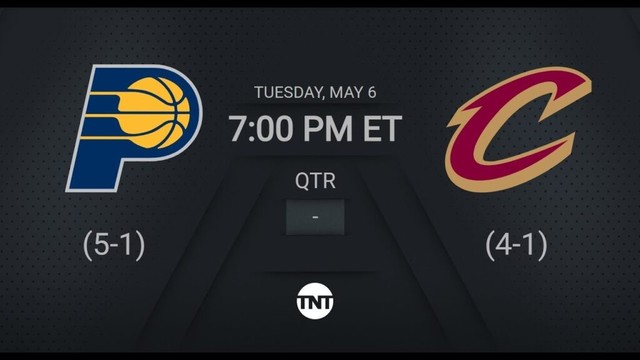 Indiana Pacers @ Cleveland Cavaliers | #NBAPlayoffs presented by Google TNT Live Scoreboard