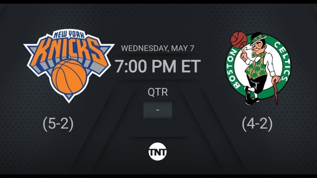 New York Knicks @ Boston Celtics | #NBAPlayoffs presented by Google TNT Live Scoreboard