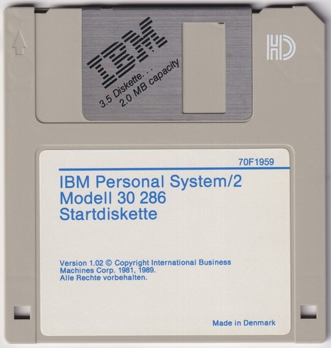 IBM PS/2 Startdiskette für das Modell 30-286