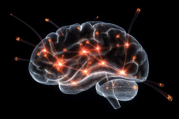 This shows a brain.