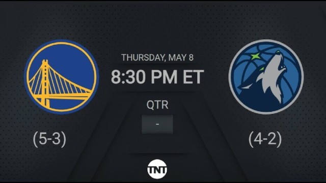 Golden State Warriors @ Minnesota TWolves | #NBAPlayoffs presented by Google TNT Live Scoreboard