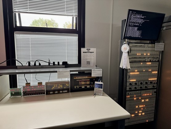 An RCA COSMAC ELF, Arduino Altair 8800, PiDP-8/i, SBC-6120, and a reanimated Multics maintenance panel