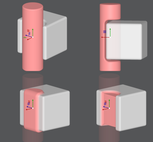 A showcase of new blending modes between 3D SDF objects in the SDF Modeler editor.