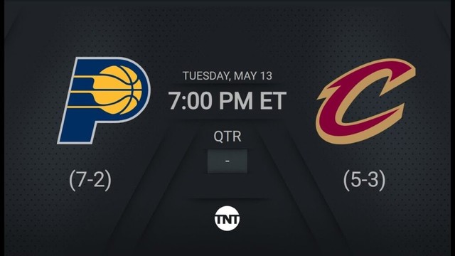Indiana Pacers @ Cleveland Cavaliers | #NBAPlayoffs presented by Google TNT Live Scoreboard