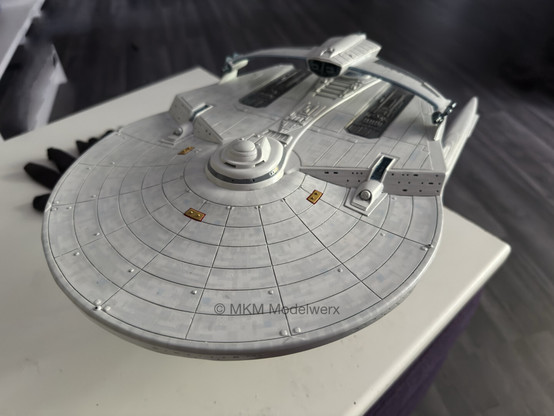 Top view of the entire model.