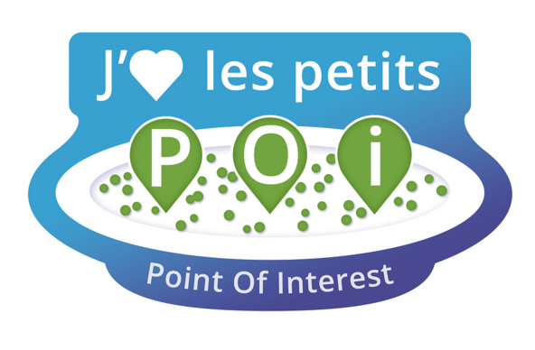 Copie de l'autocollant "J'aime les petits POI" (Point of Interest)