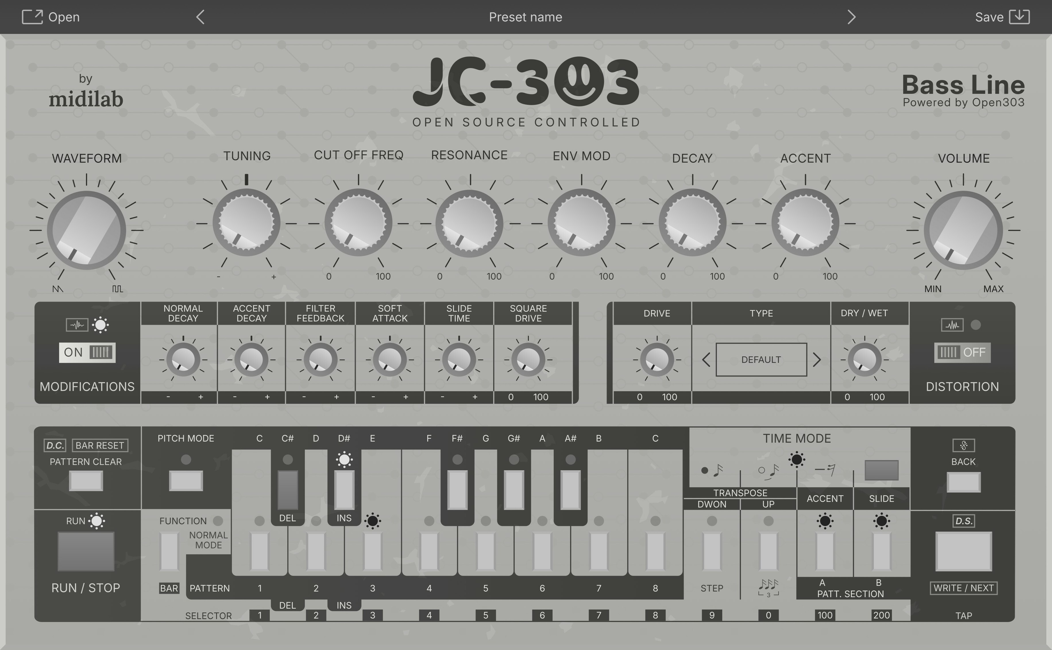 JC-303 UI without smiley.
