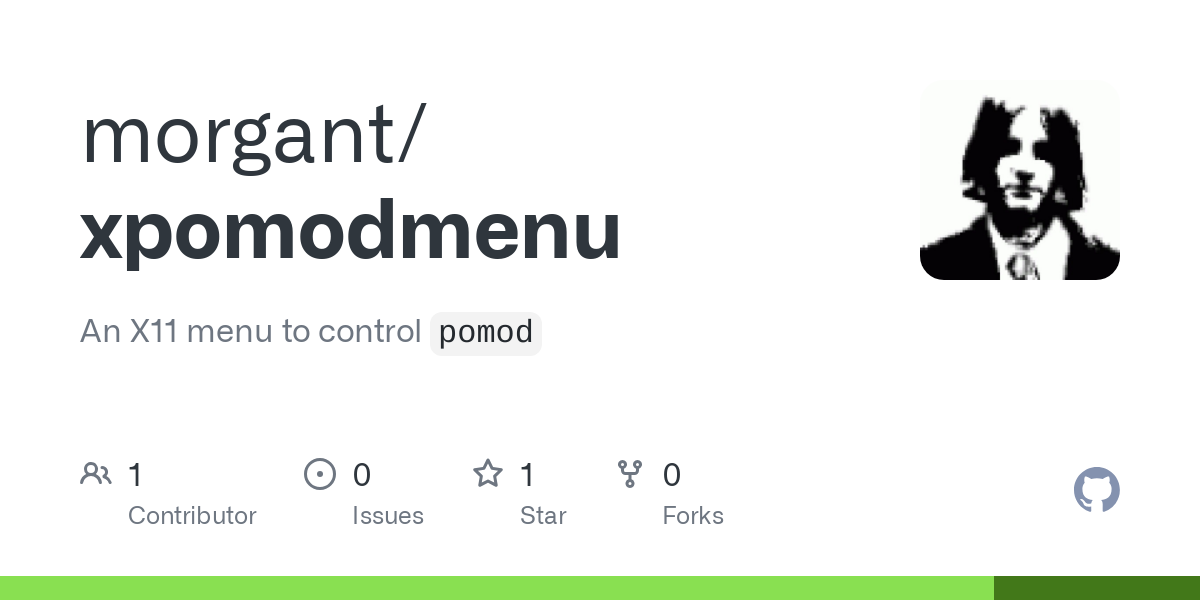 An X11 menu to control `pomod`. Contribute to morgant/xpomodmenu development by creating an account on GitHub.