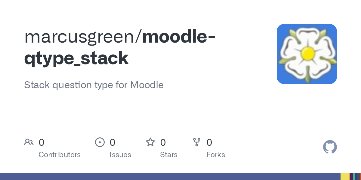 Stack question type for Moodle. Contribute to marcusgreen/moodle-qtype_stack development by creating an account on GitHub.