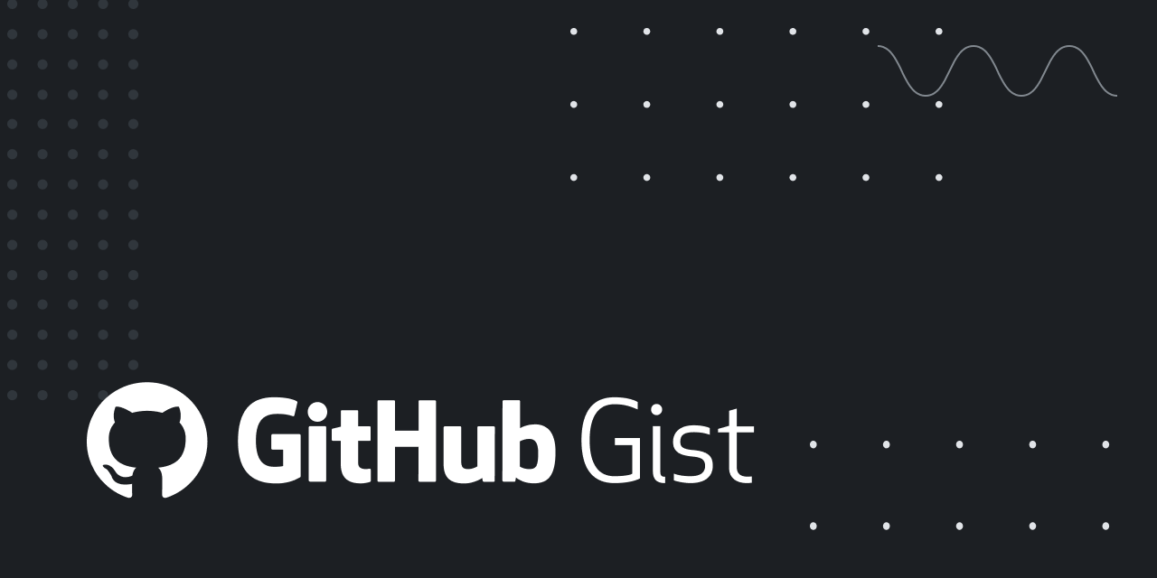 GitHub Gist: instantly share code, notes, and snippets.