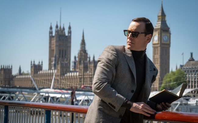 Michael Fassbender stars as George Woodhouse in director Steven Soderbergh's BLACK BAG, a Focus Features release. Credit: Claudette Barius/Focus Features © 2025 All Rights Reserved.