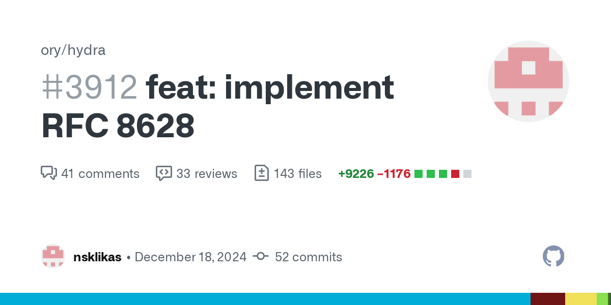 This patch introduces the OAuth 2.0 Device Authorization Grant to Ory Hydra. The OAuth 2.0 device authorization grant is designed for Internet-connected devices that either lack a browser to perfor...