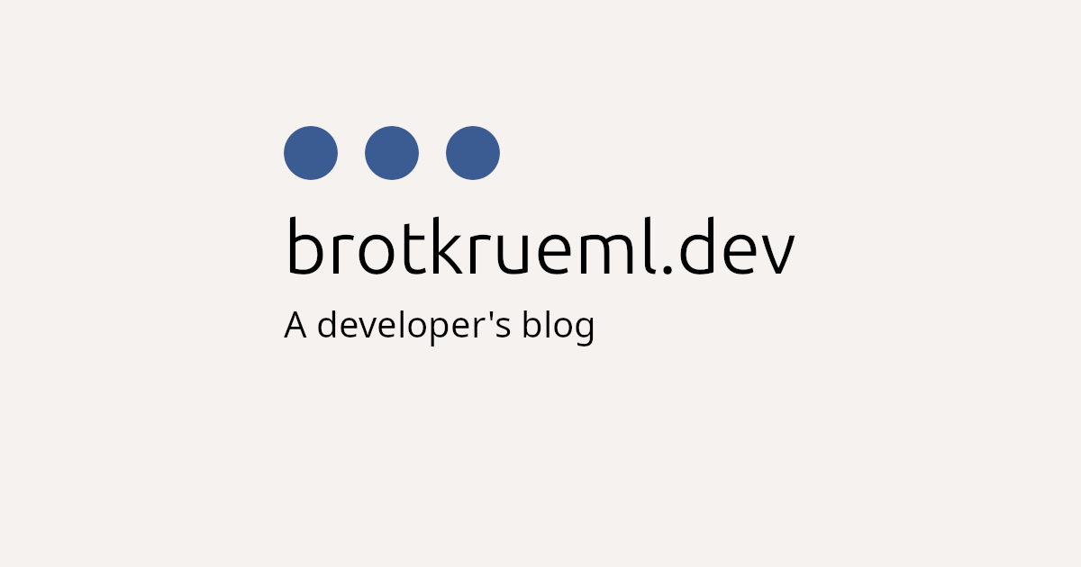 brotkrueml.dev • A developer's blog