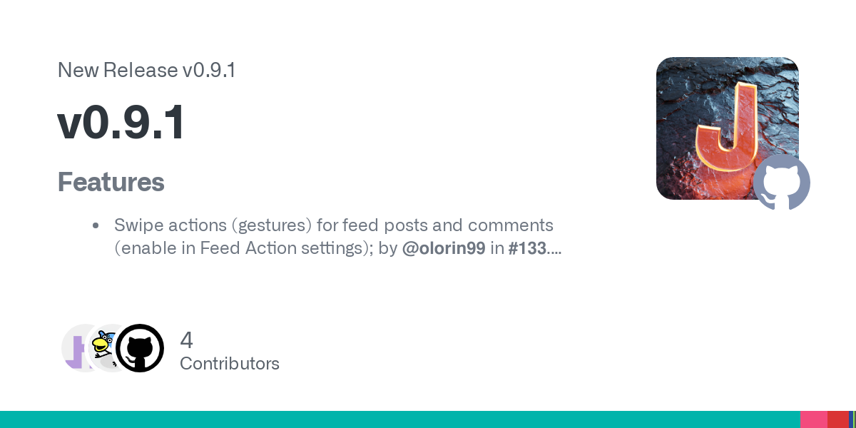Features

Swipe actions (gestures) for feed posts and comments (enable in Feed Action settings); by @olorin99 in #133.
Add local feed filter (for Lemmy & PieFed only).
Add haptic feedback to swipe ...