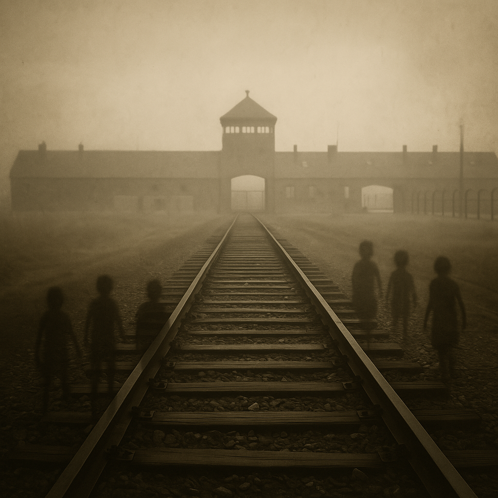 Ghosts of the children- Auschwitz- ChatGPT generated