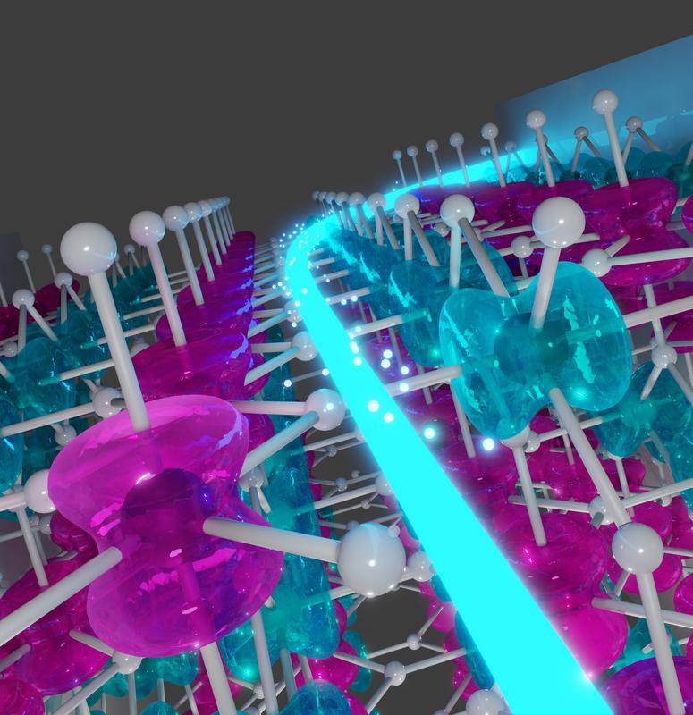 Electrons deflected by an unconventional anomalous Hall effect in an altermagnetic crystal of ruthenium oxide