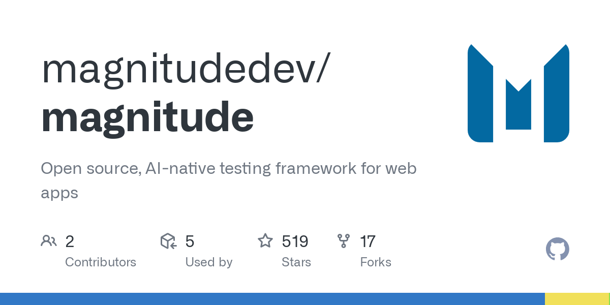 Open source, AI-native testing framework for web apps - magnitudedev/magnitude