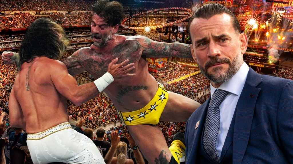 L-R: Seth Rollins and CM Punk L-R: Seth Rollins and CM Punk