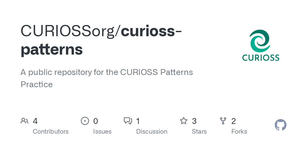 A public repository for the CURIOSS Patterns Practice - CURIOSSorg/curioss-patterns