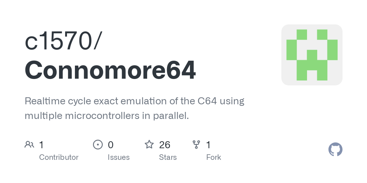 Realtime cycle exact emulation of the C64 using multiple microcontrollers in parallel. - c1570/Connomore64