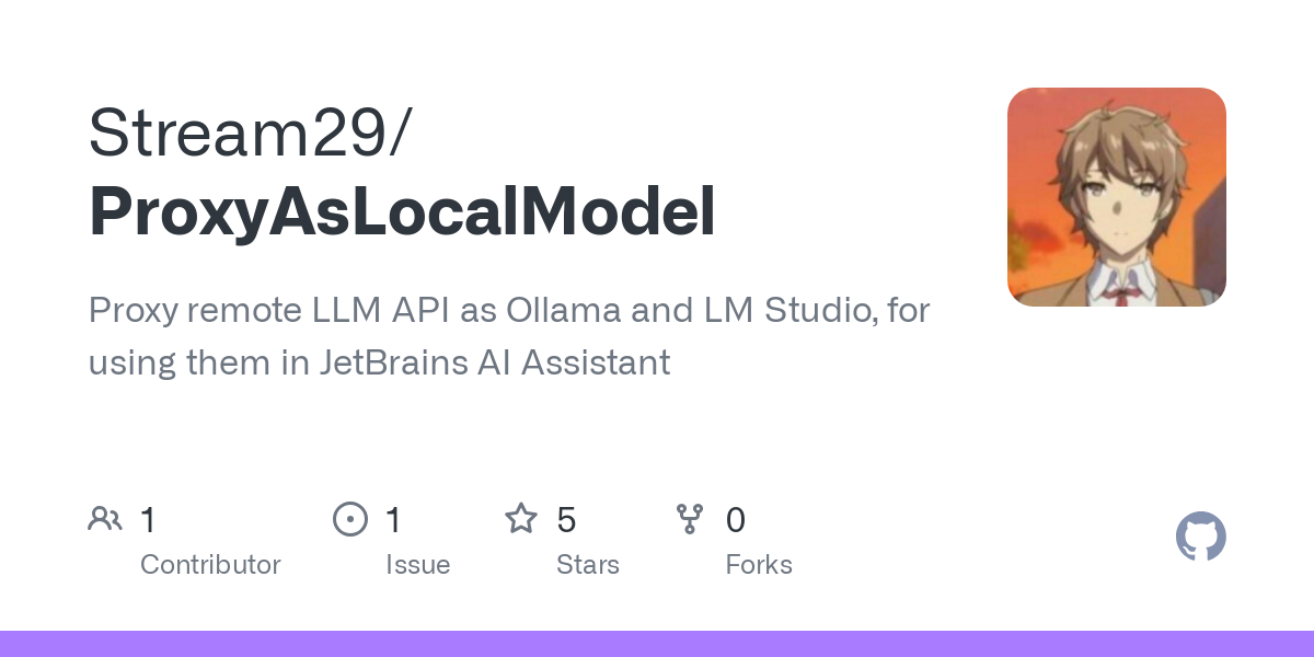 Proxy remote LLM API as Ollama and LM Studio, for using them in JetBrains AI Assistant - Stream29/ProxyAsLocalModel