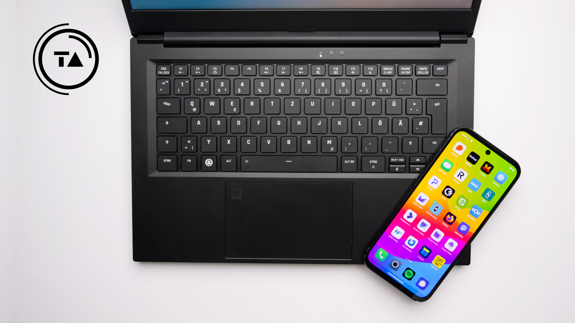 Thumbnail showing a Tuxedo laptop and a Fairphone running e/OS