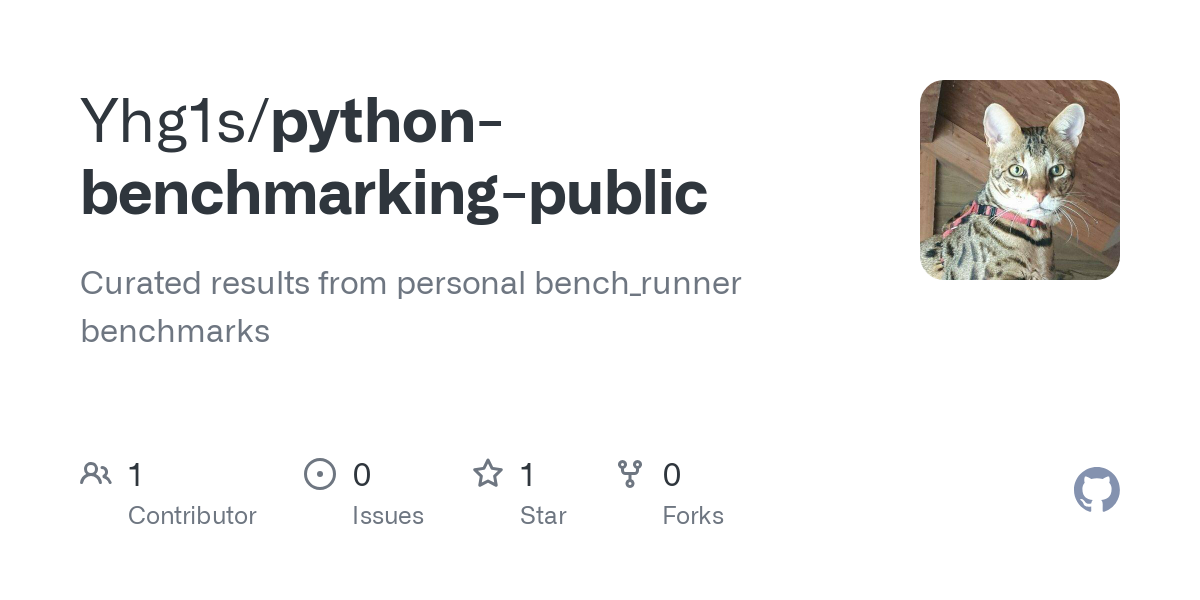 Curated results from personal bench_runner benchmarks - Yhg1s/python-benchmarking-public