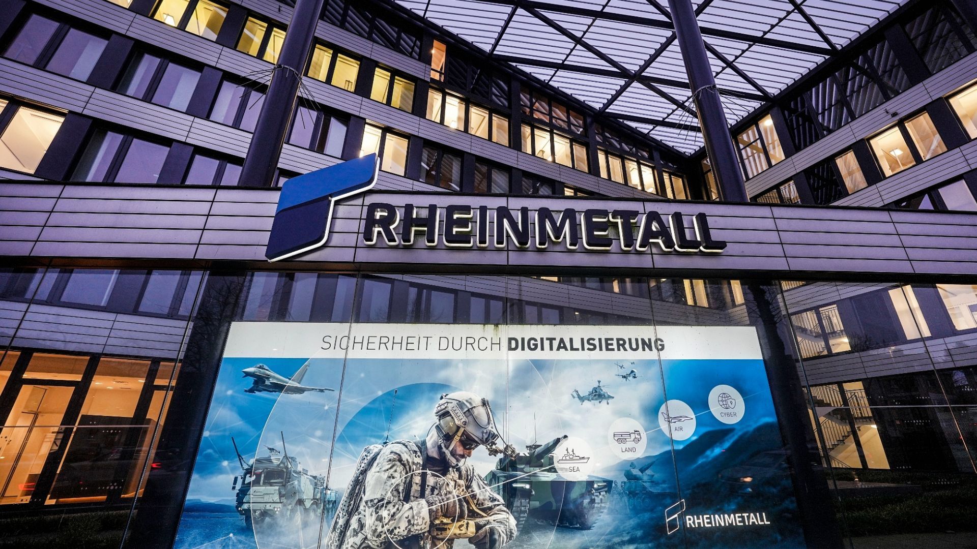 The headquarters of Germany's biggest arms manufacturer Rheinmetall AG are pictured in Duesseldorf, Germany. | Copyright AP Photo