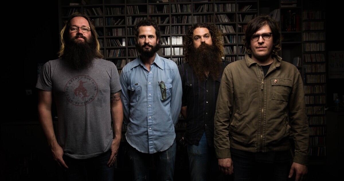 Yamal Said, on the right, plays drums for the psych-Americana band, Lord Buffalo.