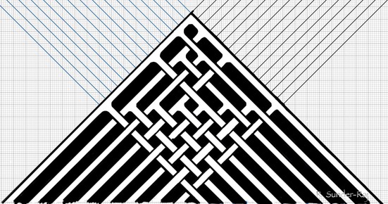 A drawing of a wove binary tree