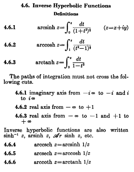 The start of Section 4.6 in Abramowitz & Stegun. The start of Section 4.6 in Abramowitz & Stegun.