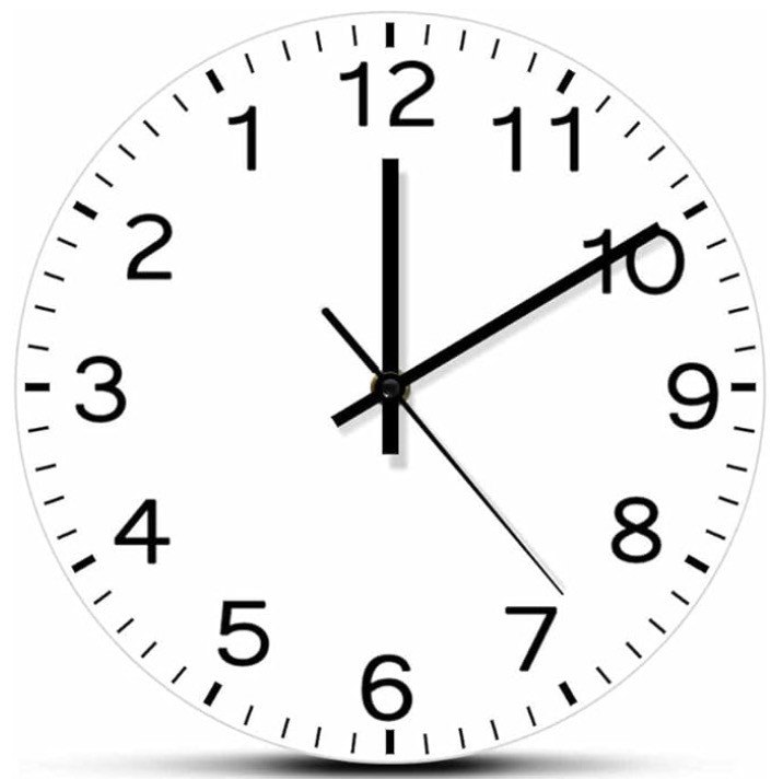 Backwards clock.