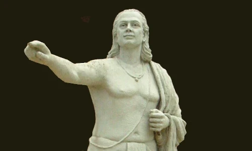 Statue of mathematician-astronomer Aryabhata