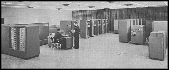 IBM 702 computer, ca 1955.